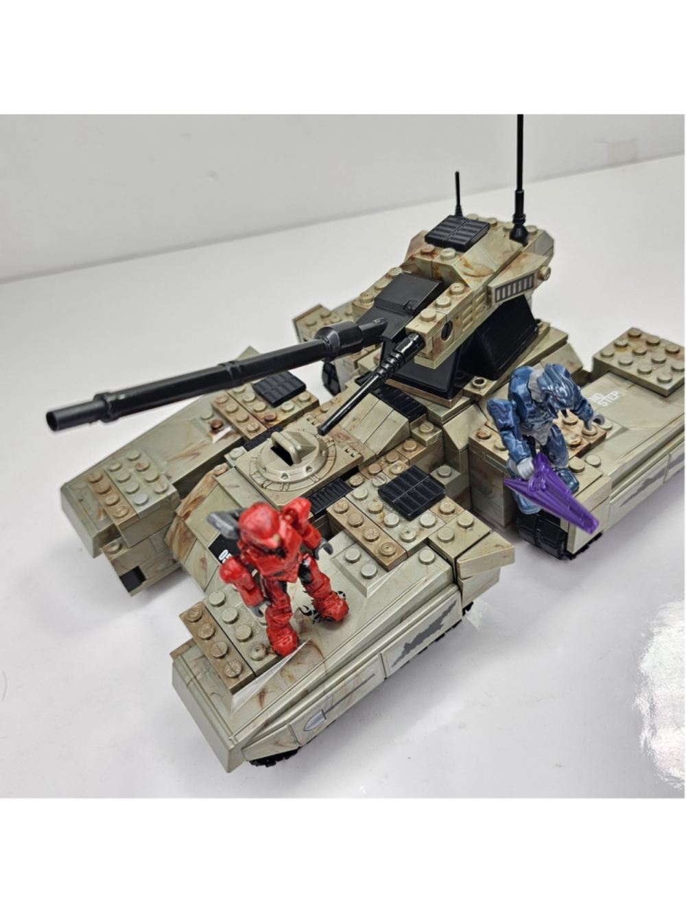Mega Bloks Halo Wars UNSC Scorpion Tank 96807, 2 Mini Figs, No Instructions